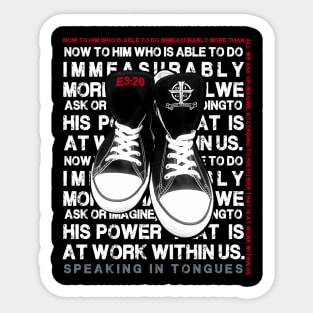 Speaking In Tongues Sticker